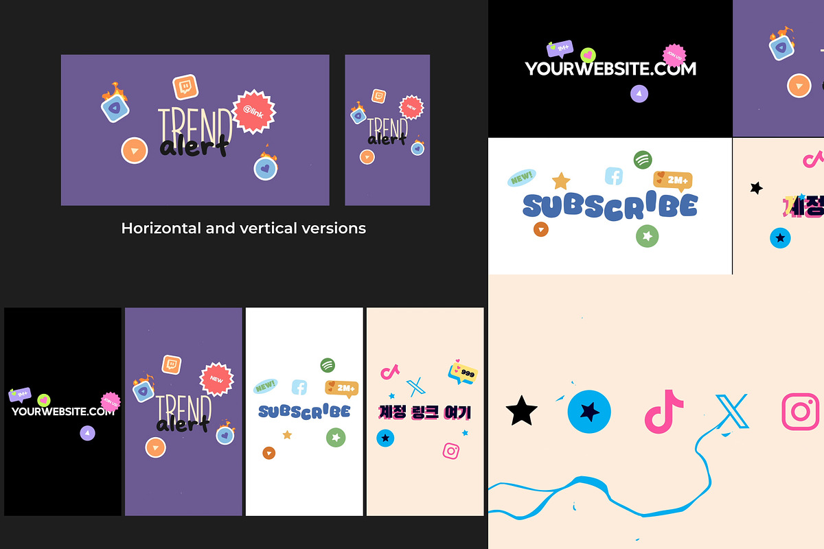 Social Media Icon Slides DaVinci, a Templates & Theme by FlashFXbox (Photo 1 of 2)