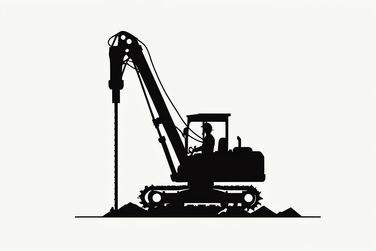 Heavy Equipment Silhouette Bundle, an Illustration by jahid234 (Photo 3 of 7)