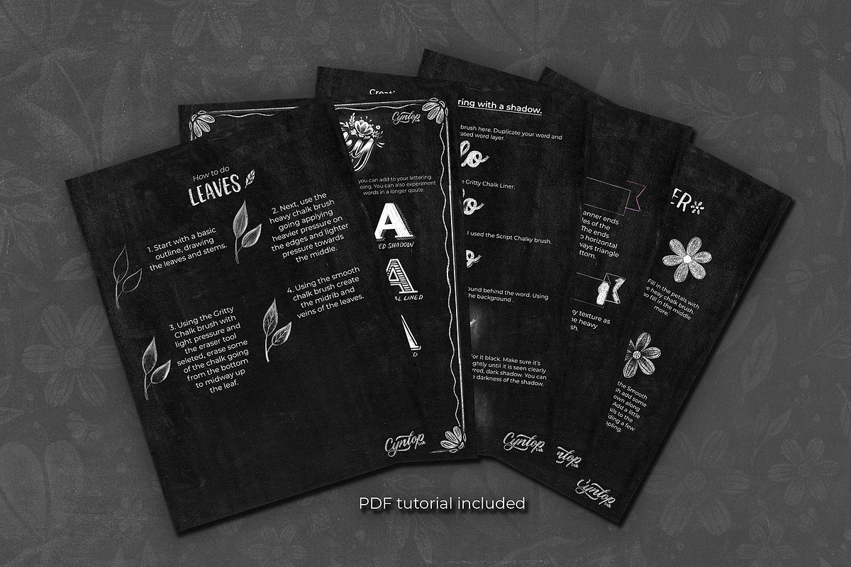 Chalky Brush Set for Procreate, a Brush Add-On by Cynlop Ink (Photo 4 of 9)