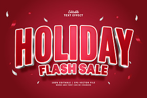 Text Effect Holiday Flash Sale, a Layer Style Add-On by Navy Graphic
