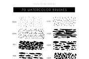 70 Patterns Watercolor Brushes, a Brush Add-On by JuliyArt (Thumbnail 2 of 6)