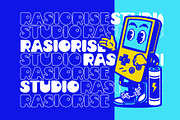 Movin Space a Y2K Game Font, a Sans Serif Font by Rasiorise Studio (Thumbnail 7 of 8)