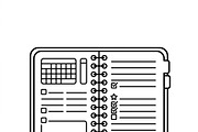 42 Daily Planning Icon Set, an Outline Icon by adenpinkstore (Thumbnail 14 of 14)