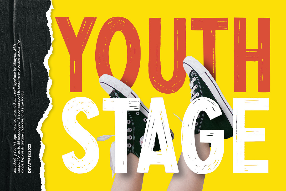 Youth Stage, a Sans Serif Font by Ditatype (Photo 1 of 10)