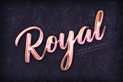 Rose Gold Text Effects, a Layer Style Add-On by Andrew Skoch Design (Thumbnail 6 of 9)