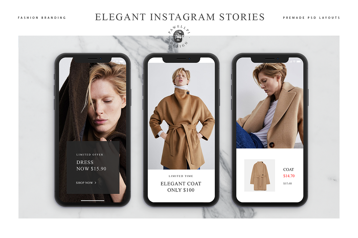 ELEGANT INSTAGRAM STORIES, a Social Media Template by pawellpi (Photo 4 of 26)