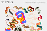 Gradient Textures Shapes 3D Objects, an Object Graphic by Julia Dreams (Thumbnail 11 of 23)