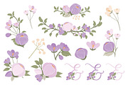 Lavender Flower Heart Clipart, an Illustration by Amanda Ilkov (Thumbnail 5 of 5)