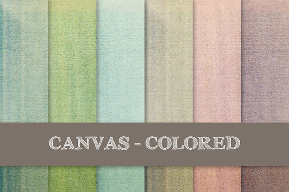 Canvas Texture: Colored, Grungy preview 3