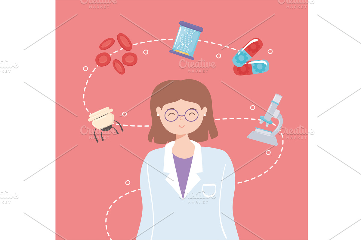 nanotechnology doctor professional, an Illustration by studiogstock