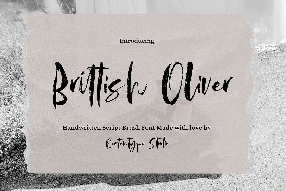 Brittish Oliver Handwritten Script, a Handwritten Font by RantautypeStudio (Photo 1 of 17)