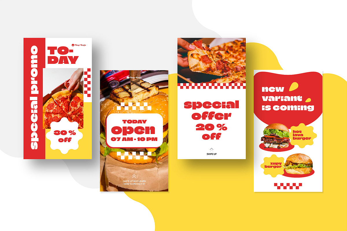 Canva | Restaurant Instagram Kit, a Social Media Template by Jiwstudio (Photo 8 of 14)