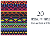 20 Tribal Patterns Seamless Vector, a Pattern Graphic by wowpatterns (Thumbnail 1 of 6)