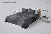 Quilted Bed Coverlet Mockup, a Household Mockup by creatsy2 (Thumbnail 4 of 5)