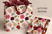 Autumn Blooms Watercolor Flowers, a Seasonal Illustration by DiashaArt (Thumbnail 7 of 11)