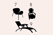 Furniture Dingbats Font, a Symbol Font by Minimalartstudio (Thumbnail 6 of 11)