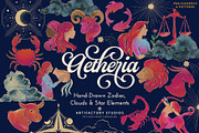 Aetheria: Hand-Drawn Zodiac Suite, a Decorative Illustration by Artifactory Studios (Thumbnail 1 of 7)