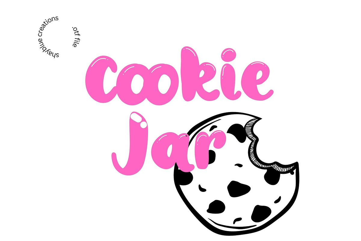 Cookie Jar Display Font Handwritten, a Slab Serif Font by Little Creative Scribbles (Photo 2 of 3)
