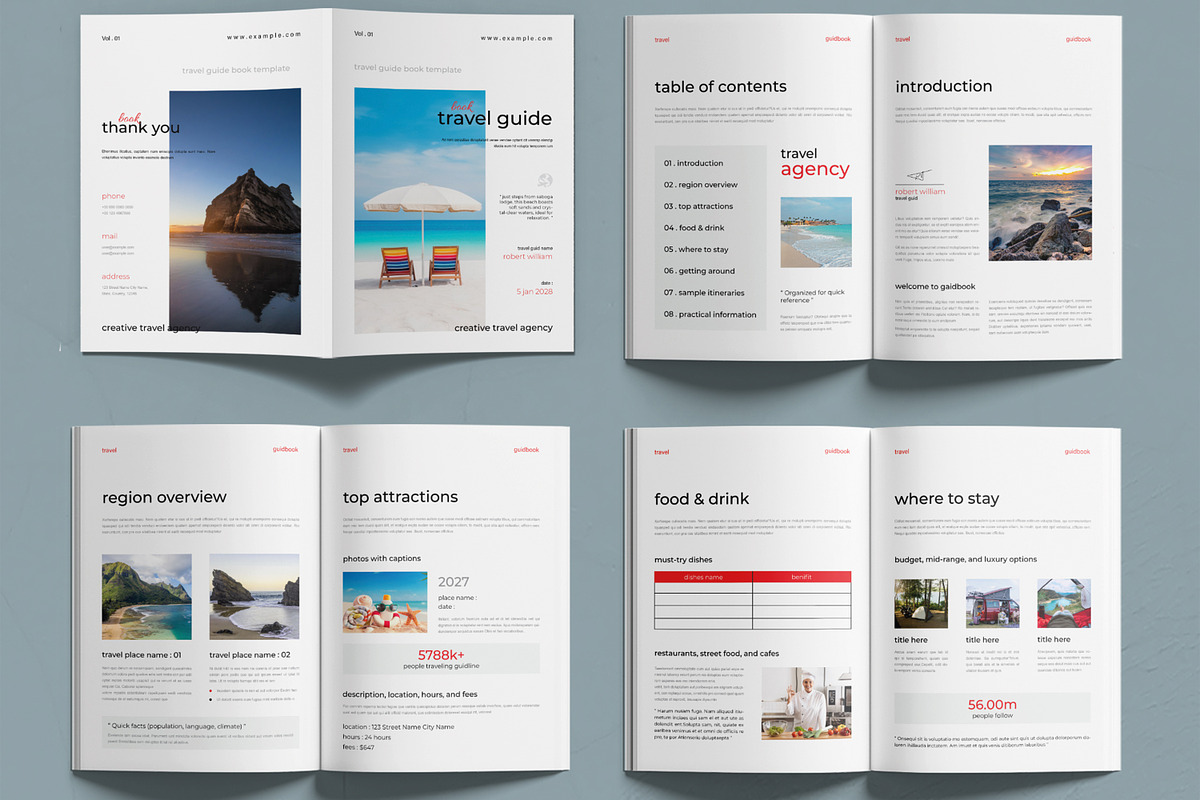 Modern Adventure Travel Guide Book, a Brochure Template by MightyDesign (Photo 2 of 6)