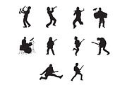 Musicians vector silhouette, a Person Illustration by Syaeful Anas (Thumbnail 2 of 3)