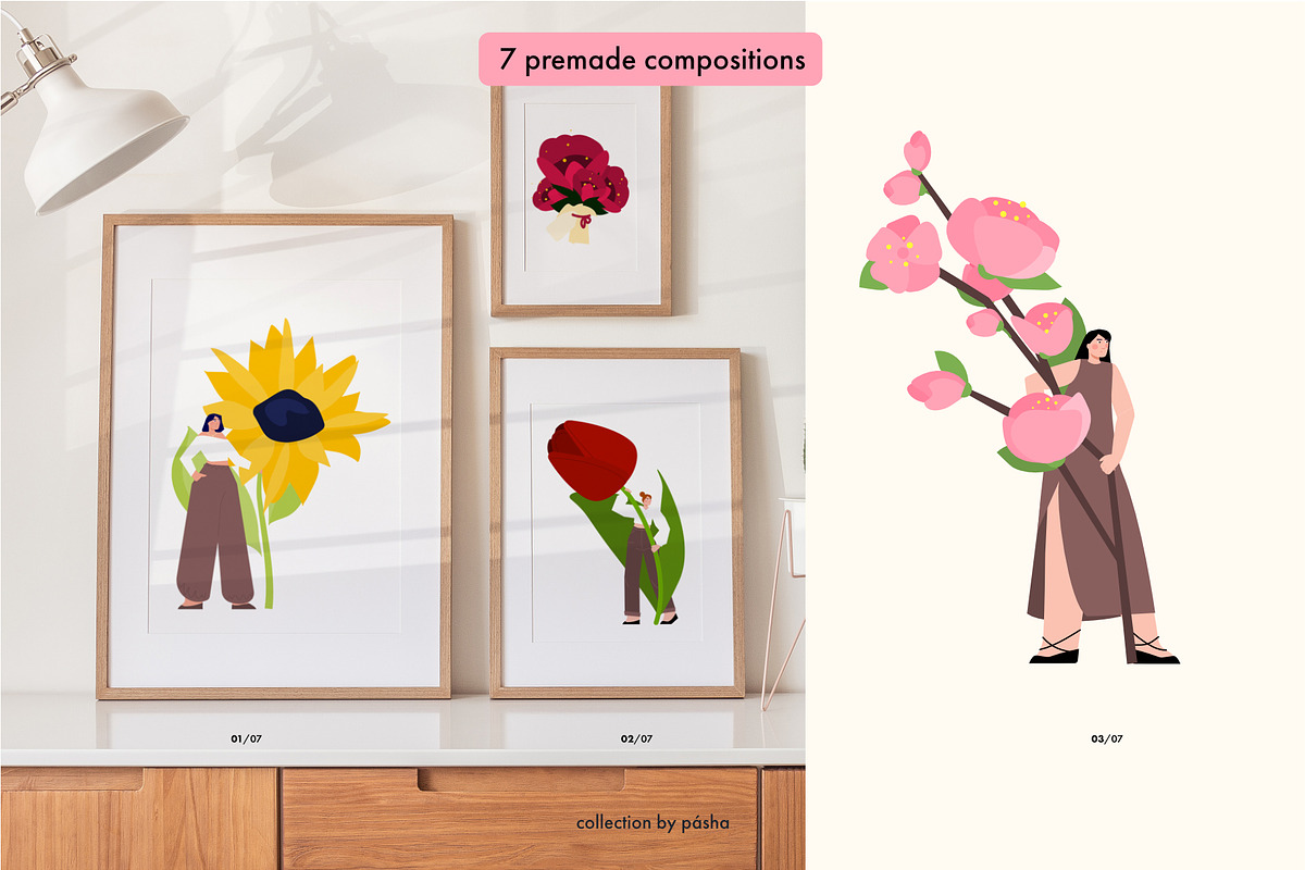 Girls & Flowers: bright summer vibes, a Person Illustration by Pásha (Photo 2 of 8)