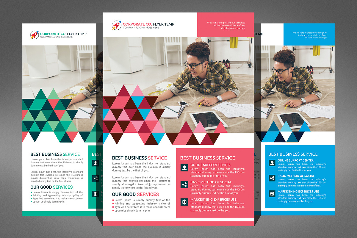 The Corporate Business Flyers Bundle, a Flyer Template by Graphic Templates (Photo 2 of 6)