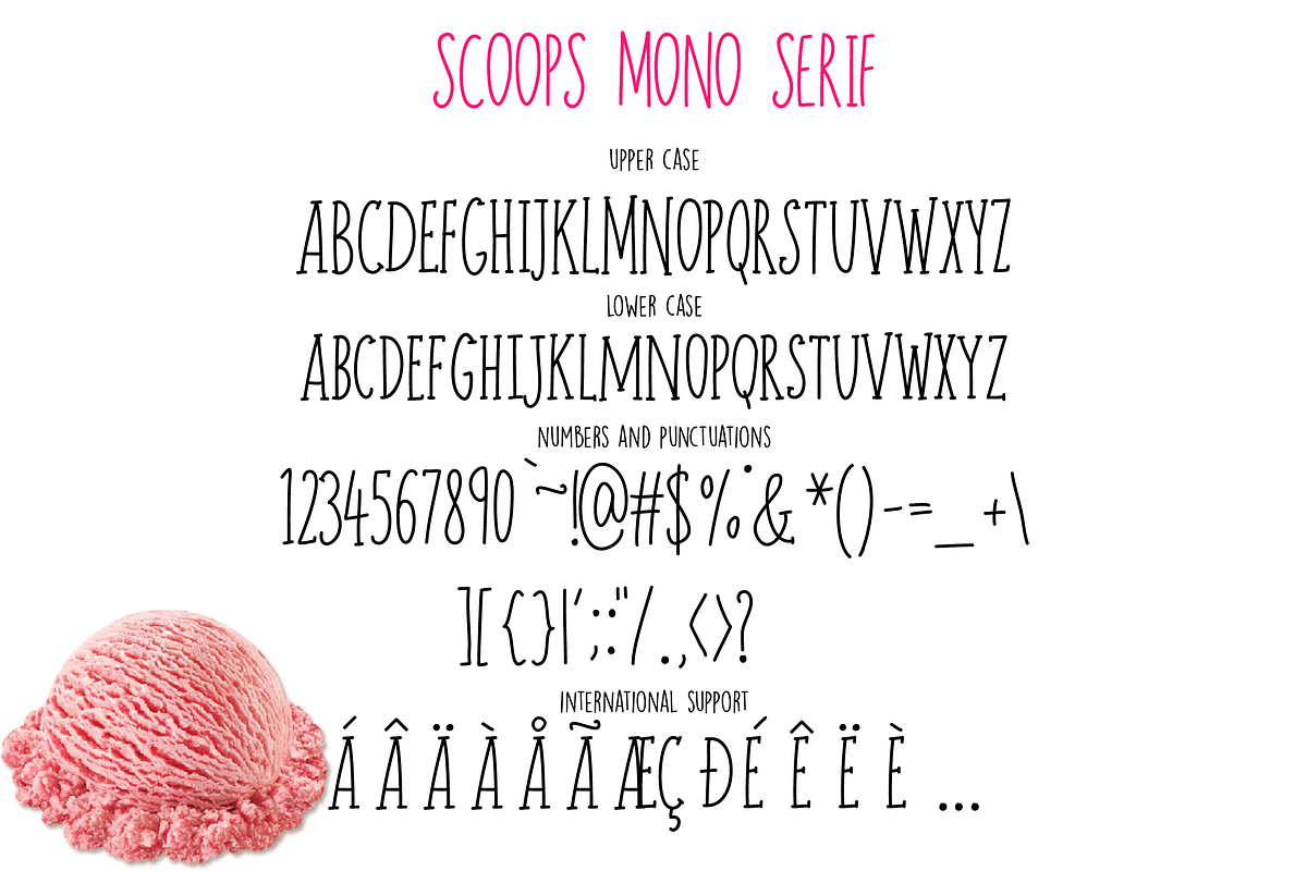 Scoops Font, a Sans Serif Font by theinkaffair (Photo 9 of 9)