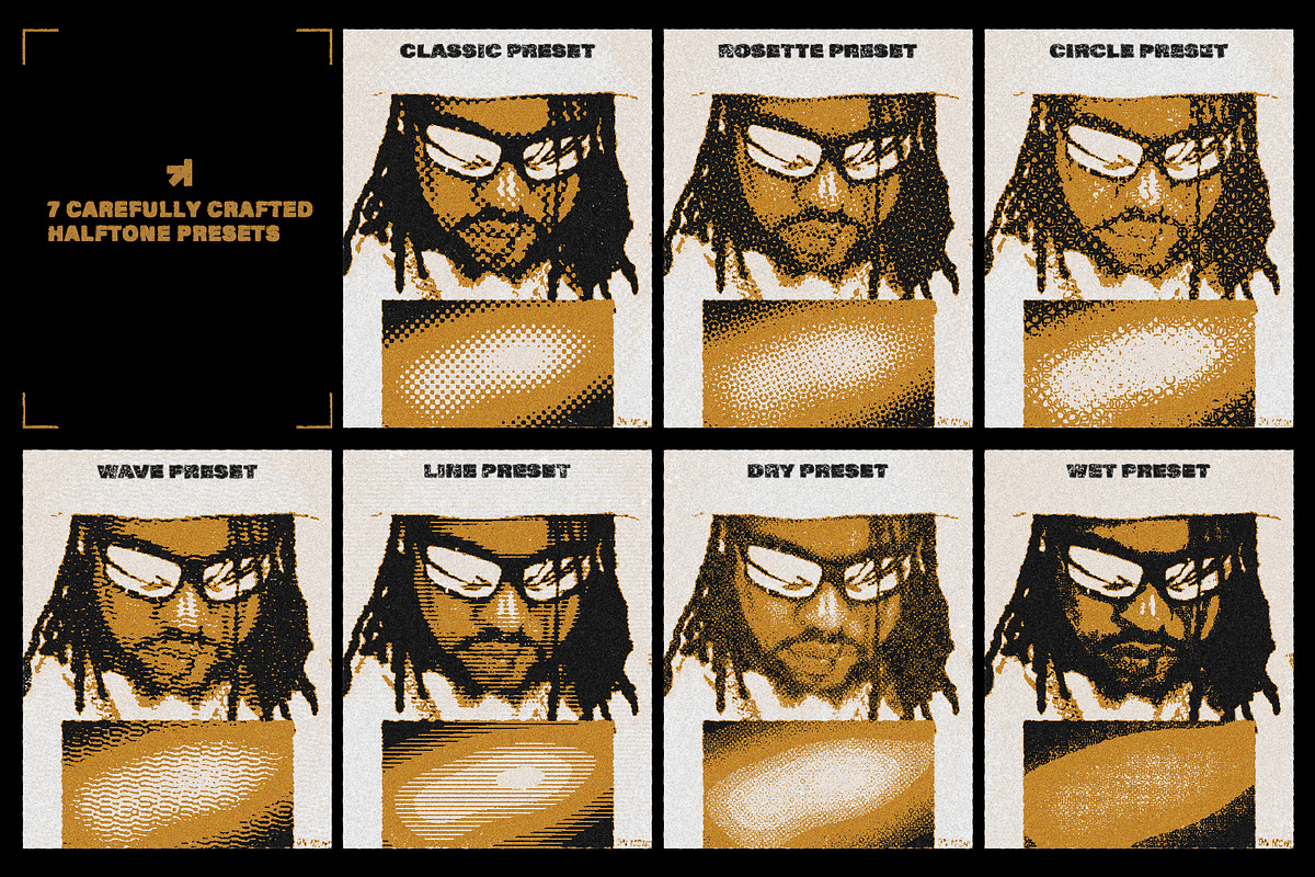 Razor Stencil Halftone Effect Action, an Action Add-On by bangingjoints (Photo 3 of 6)