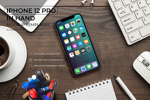 IPhone 12 Pro On Table Mockup