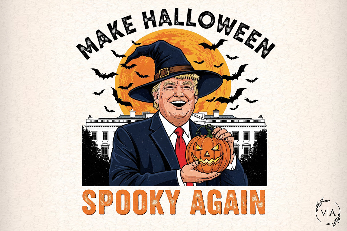 Make Halloween Spooky Again PNG, an Illustration by Craft Nest (Photo 1 of 6)