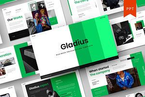 Gladius – Business PowerPoint, a Presentation Template by Dens Creative Studio