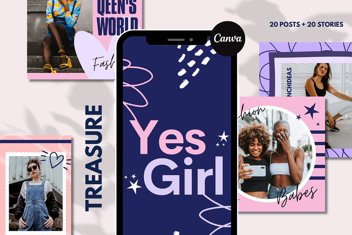 CANVA | Treasure Social Media Pack, a Social Media Template by 9inchideas (Photo 1 of 9)