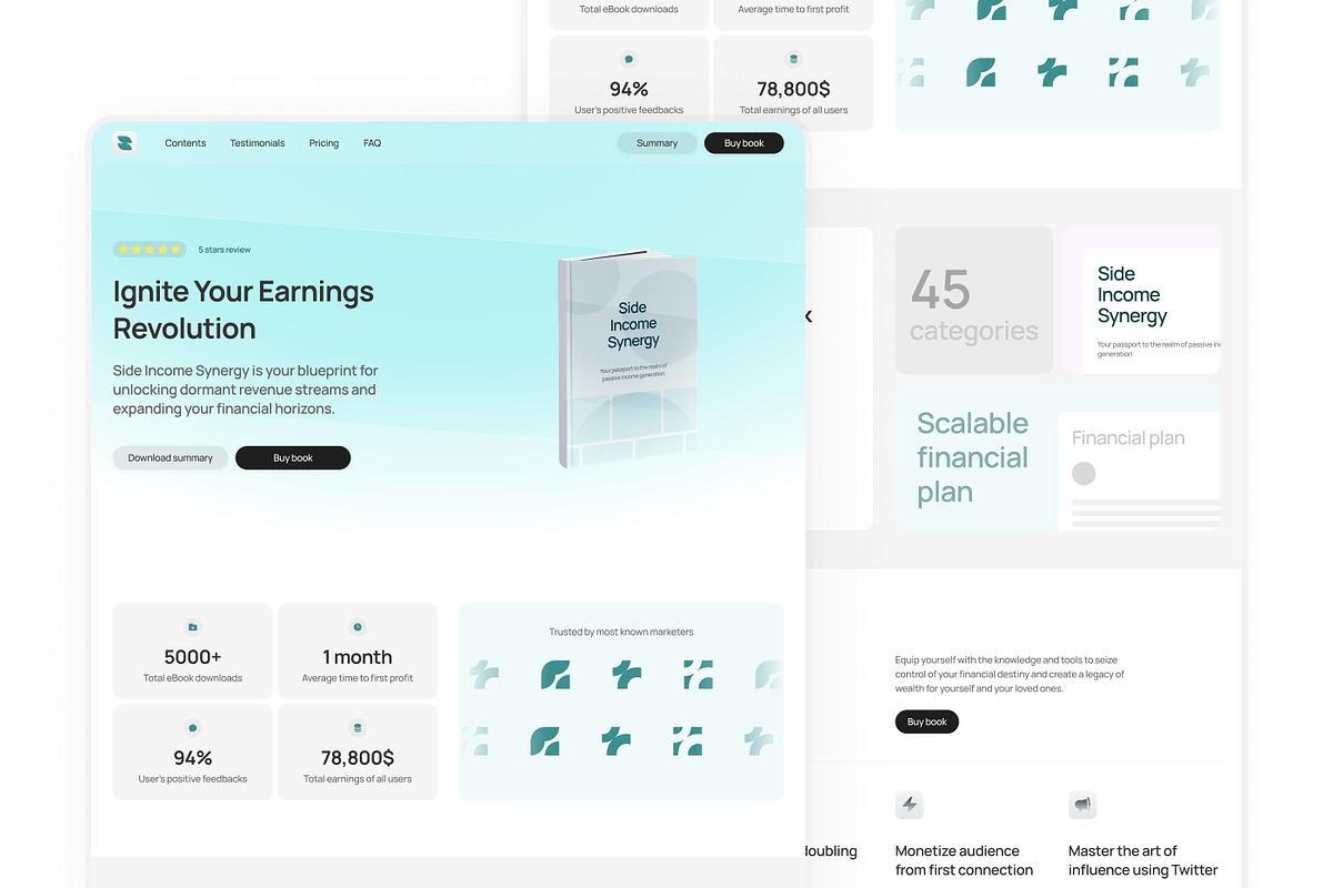 Icarus Framer eBook Template, a Websites & App Template by Ali Çorak (Photo 1 of 3)