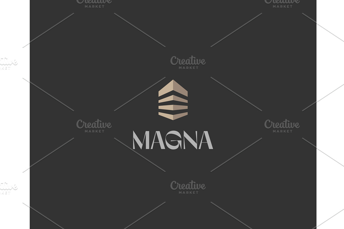 A skyscraper minimalistic logo