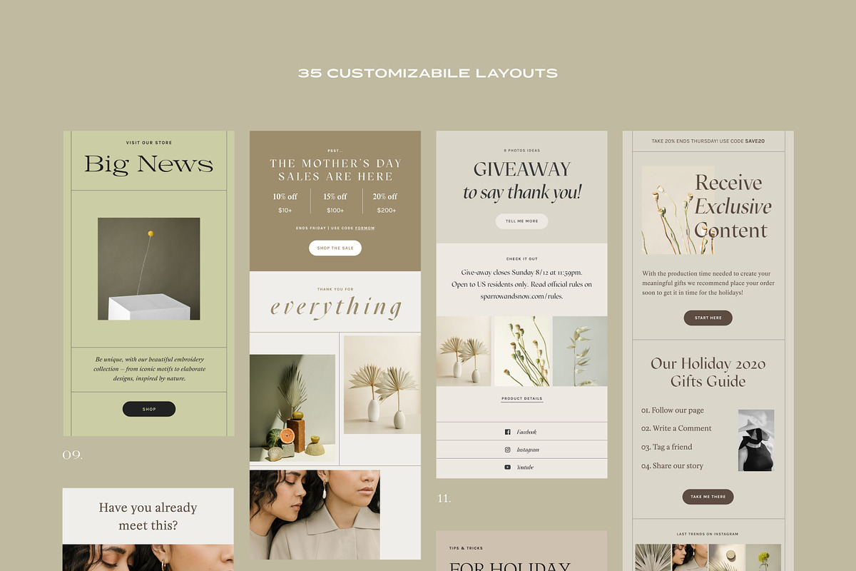 Sage Newsletter Templates, an Email Template by Sparrow & Snow (Photo 6 of 11)