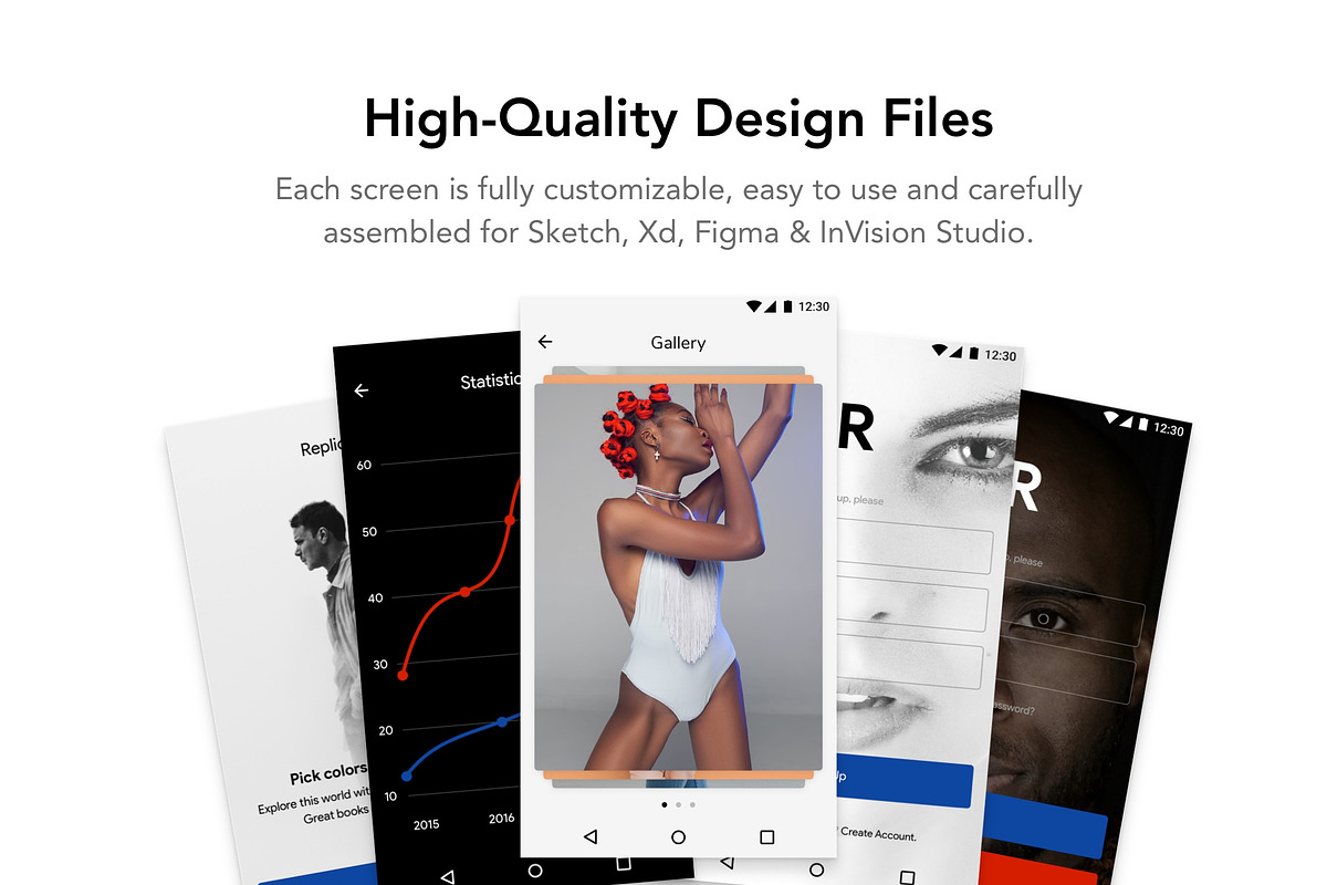 Replica Android UI Kit, an UI Kit Template by Craftwork (Photo 4 of 13)