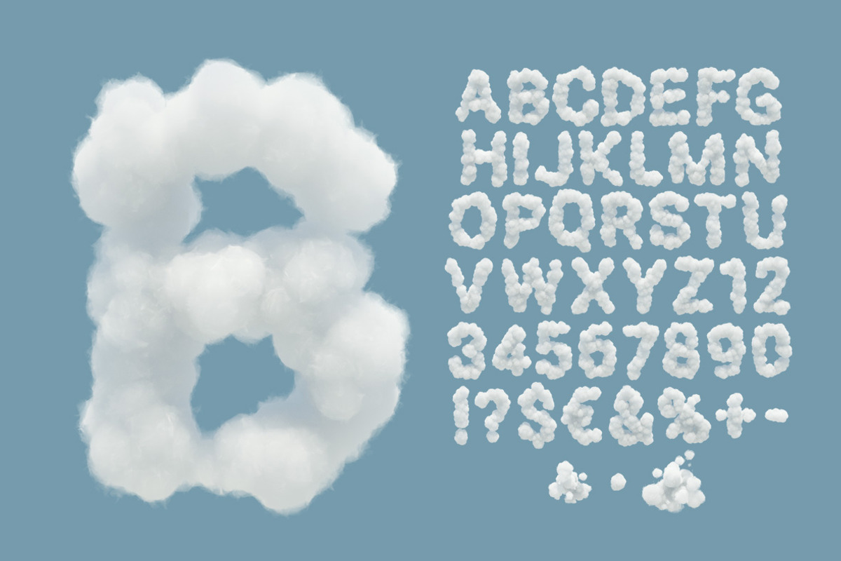 White Clouds Font, a Font by Handmadefont (Photo 2 of 11)