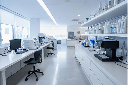 Modern medical laboratory with, a Health & Medical Photo by Lermont51