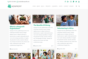 Nonprofit Charity WordPress Theme