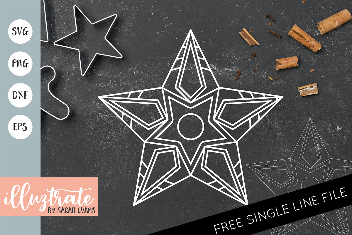 Christmas Mandala Bundle SVG Files, an Illustration by illuztrate (Photo 9 of 12)