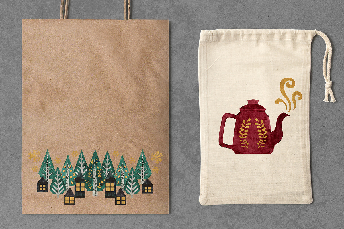Christmas HYGGE Collection, a Decorative Illustration by Yuliya Shora (Photo 3 of 5)