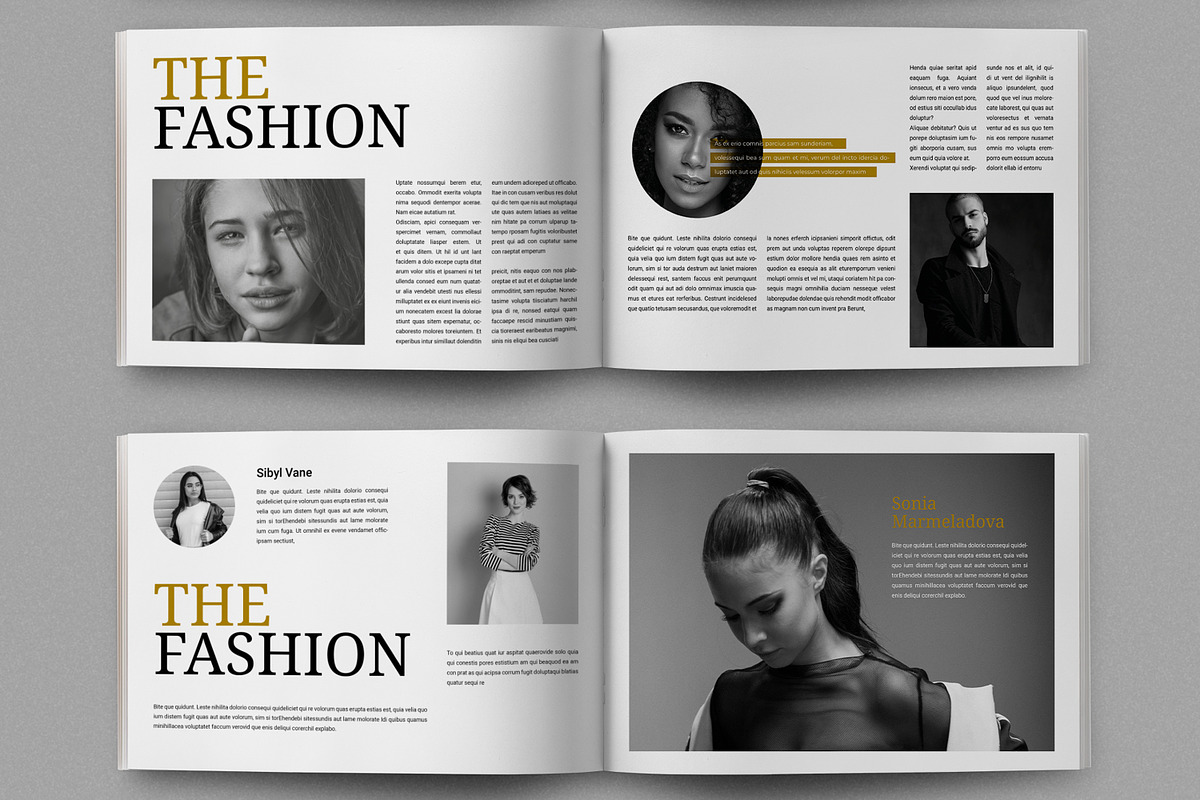 Minimal Fashion Magazine Template, a Magazine Template by MightyDesign (Photo 3 of 8)