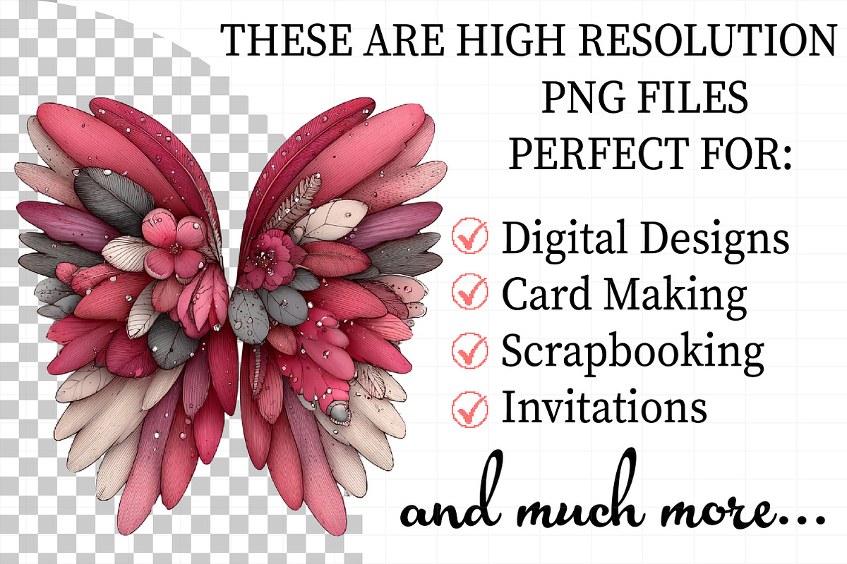 Heaven Angel Wings Sublimation Clipa, an Illustration by Daily.Designs (Photo 2 of 5)