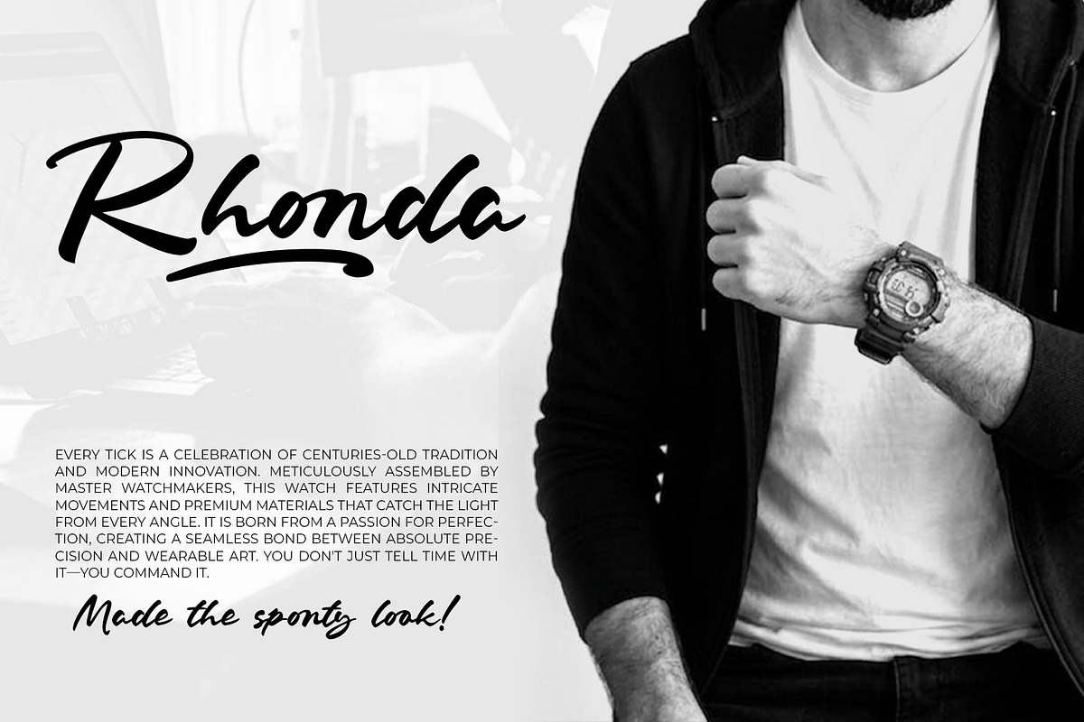 Baleday - A Modern Script, a Script Font by khurasan (Photo 3 of 7)