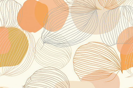 Minimalist organic & fruits pattern, a Background Photo by Virgo Studio