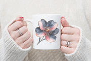 Glitter Luxury Black Spring Flower, an Illustration by Watercolor design (Thumbnail 11 of 12)