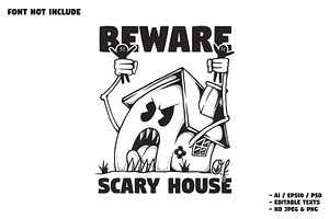 Scary House Holding Peoples