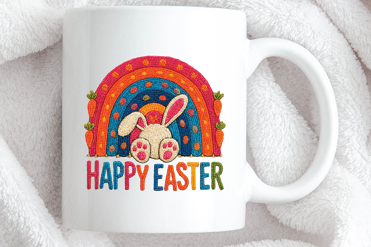 Happy Easter Bunny Rabbit Face Funny, an Illustration by DreamPrint404 (Photo 2 of 7)