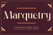 MARQUETRY - Modern Serif Duo, a Serif Font by PaperMoon (Thumbnail 14 of 14)