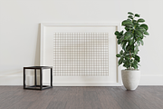 Minimalist Art Frame Mockup on Wood, a Household Mockup by Muhazdinata (Thumbnail 8 of 12)